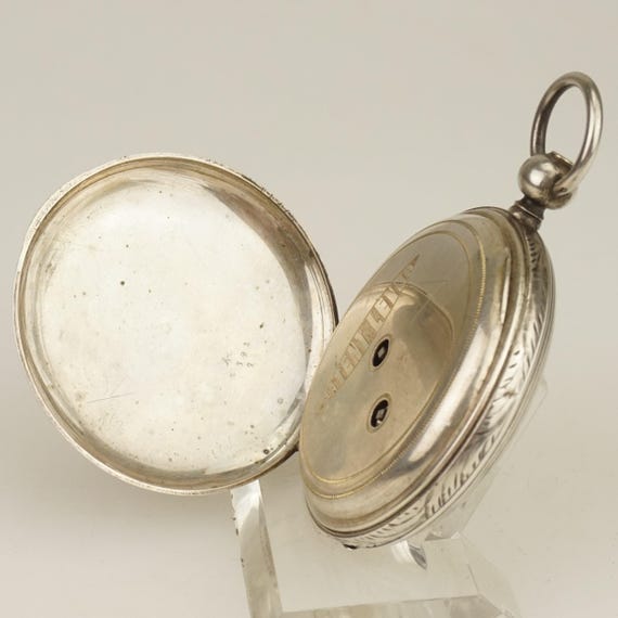 Working Fullhunter Solid Silver Pocket Watch Anti… - image 8
