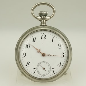 Montre de poche JUNGHANS de travail montre-bracelet chronomètre duplex sans fusible pour homme chronographe à répétition antique RAR