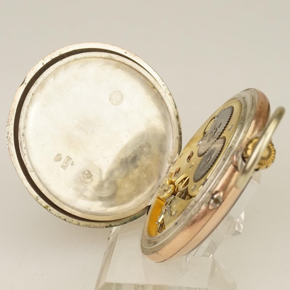 Working IWC Schaffhausen Solid Silver Pocket Watc… - image 8