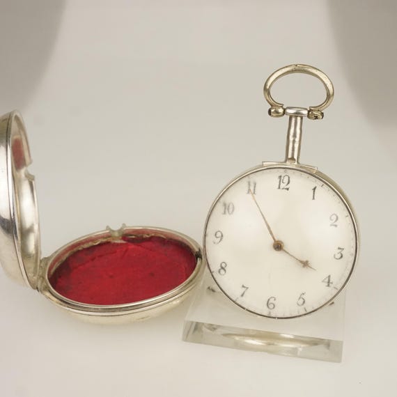 Working FUSEE pair case Solid Silver Swiss Made P… - image 2