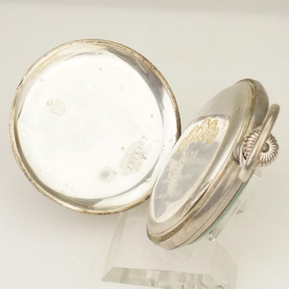 Working! DOXA Solid Silver Pocket Watch Men's no … - image 7