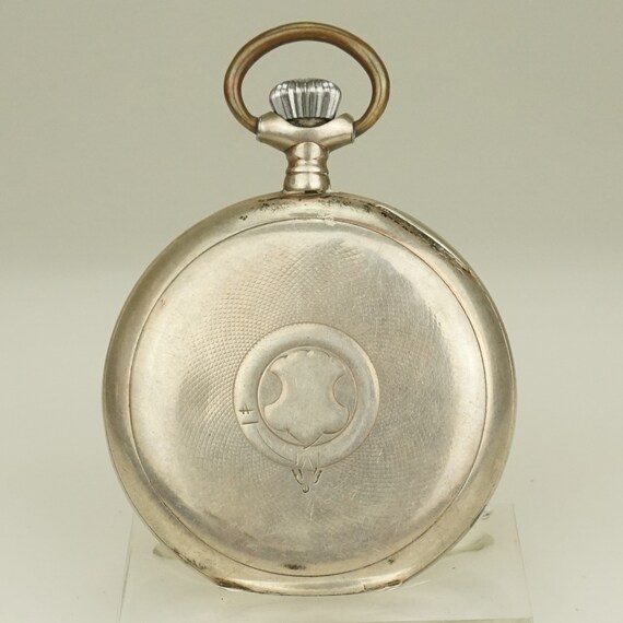 Working ZUVERLAESSIG Solid Silver Swiss Made Pock… - image 3