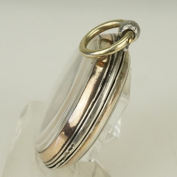 Working Solid Silver Swiss Made Pocket Watch Men'… - image 4