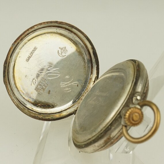 Working Solid Silver Swiss Made Pocket Watch Ladi… - image 7