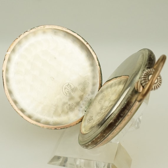 Working REVUE Solid Silver Swiss Made Pocket Watc… - image 7