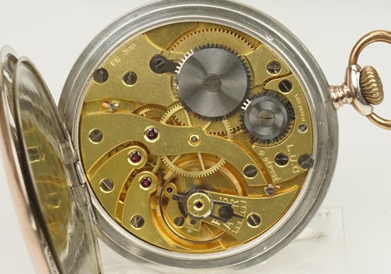 Working Solid Silver SWISS Pocket Watch Men's no … - image 9