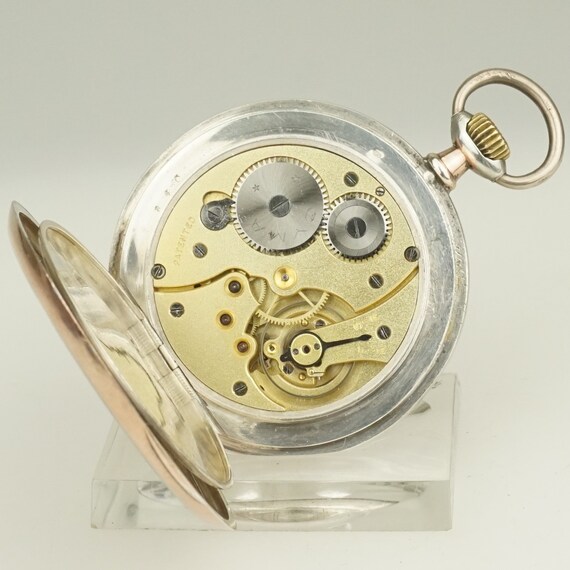 Working CYMA Solid Silver Pocket Watch, Swiss Mad… - image 2