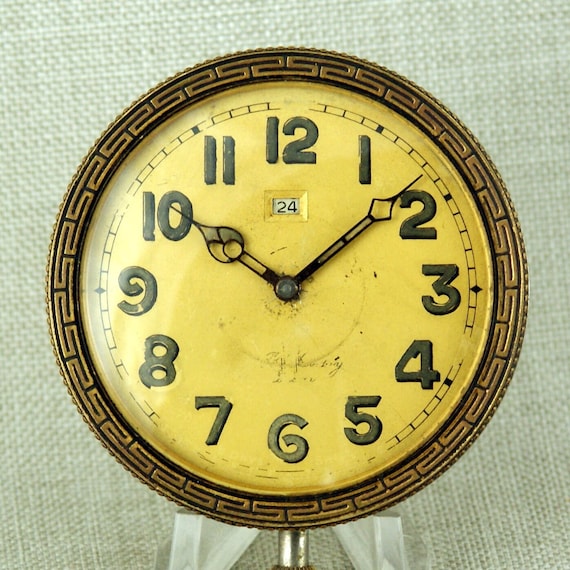 Working  OLDTIMER Clock Built-in with DATE Pocket… - image 5