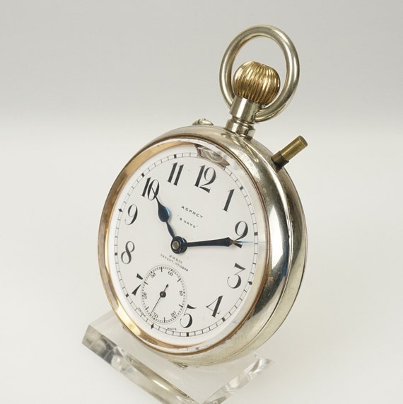 BIG 6,9cm. Working ASPREY London 8 Days OMEGA Poc… - image 4