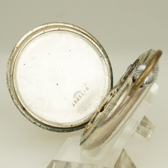 Working ZUVERLAESSIG Solid Silver Swiss Made Pock… - image 8