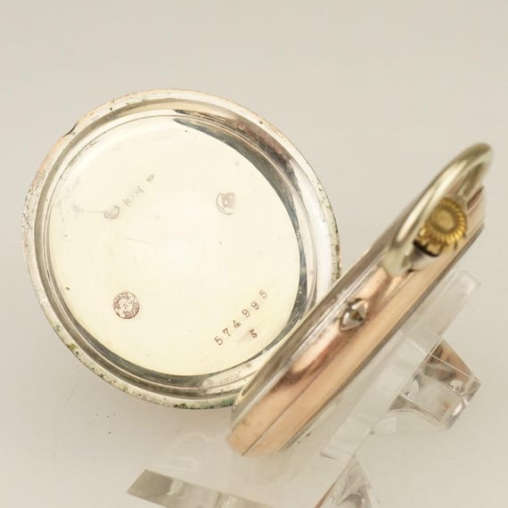 Working IWC Schaffhausen Solid Silver Pocket Watc… - image 7