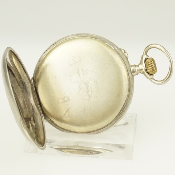 Working Relief Case Pocket Watch Vintage Military… - image 6