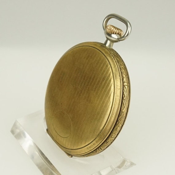 Working SOLORA Antique Pocket Watch Men's Mechani… - image 5