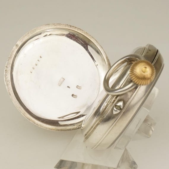 Working High-Grade CHRONOGRAPH Solid Silver Pocke… - image 6