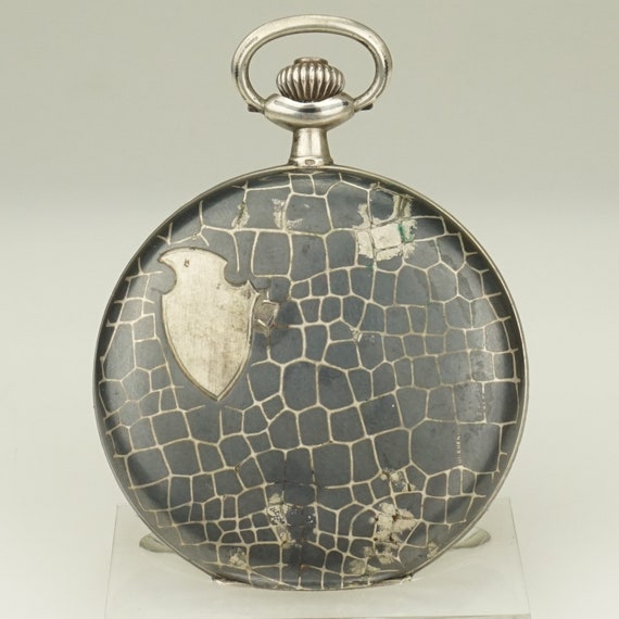 Working ZENITH Solid Silver SWISS Fullhunter Pock… - image 2