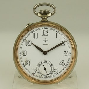 Working JUNGHANS Pocket Watch Men&#39;s no fusee duplex chronometer wristwatch antique repeater chronograph RAR