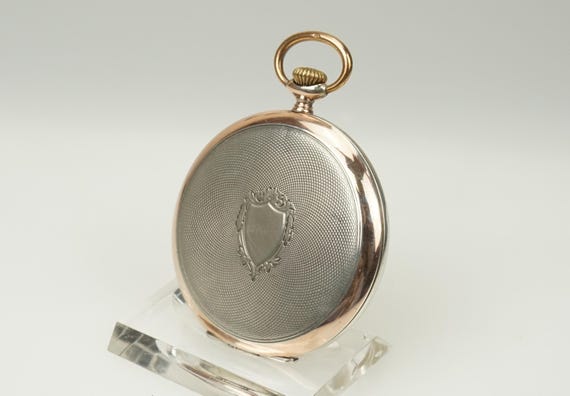 Working Solid Silver SWISS Pocket Watch Men's no … - image 5