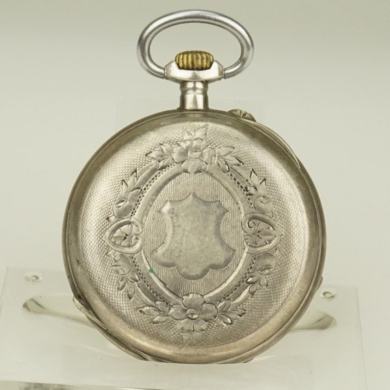 Working Solid Silver Swiss Made Pocket Watch Ladi… - image 3