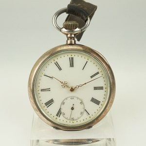 Travail XAVIER BOSSY Besançon Argent Massif Montre de Poche Antique Homme sans fusée duplex chronomètre-bracelet montre-bracelet répétiteur chronographe RAR