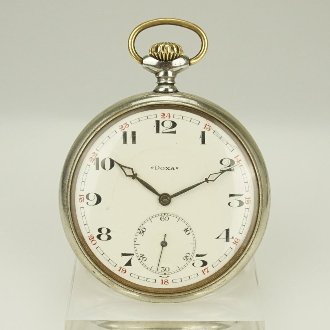 Working DOXA Pocket Watch Vintage Antique Men's Mechanical Etsy