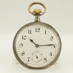 Intakte INVAR Silber Taschenuhr Antike Herren no Spindel Duplex oder Chronometer Armbanduhr repetition schlagwerk chronograph