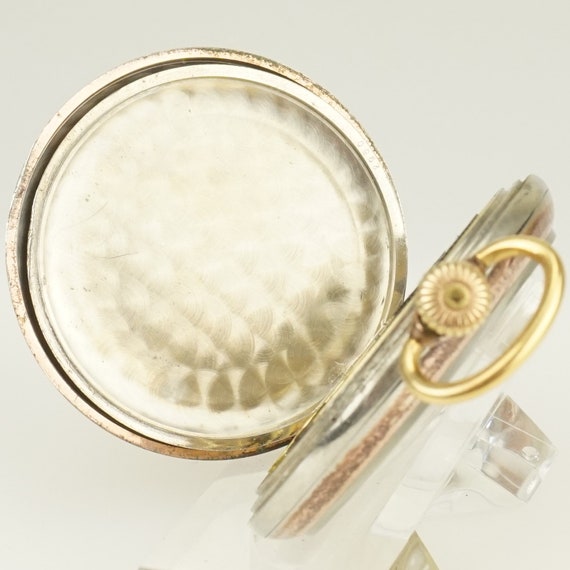 Working ZENTRA Pocket Watch Men's no fusee duplex chr… Gem