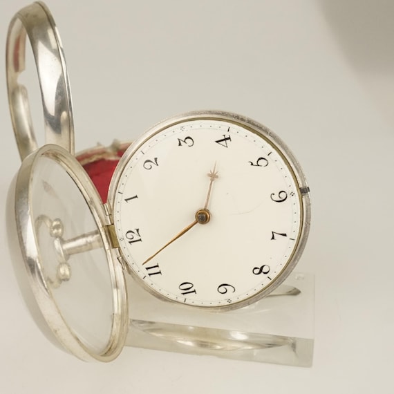 Working FUSEE pair case Solid Silver Swiss Made P… - image 8