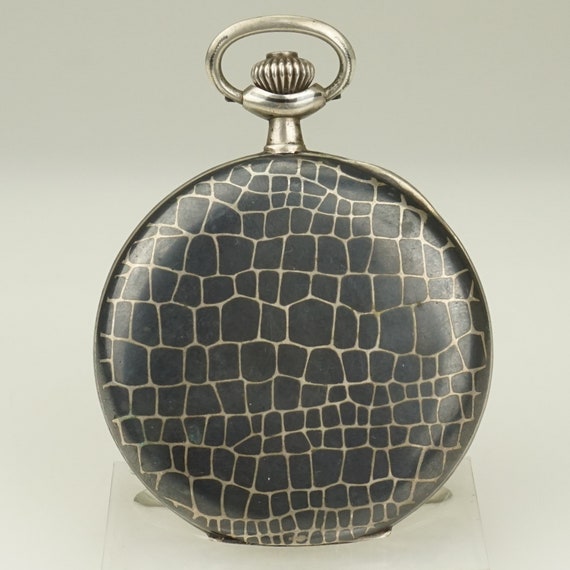 Working ZENITH Solid Silver SWISS Fullhunter Pock… - image 1