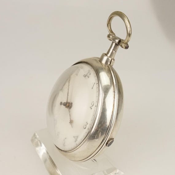 Working FUSEE pair case Solid Silver Swiss Made P… - image 3
