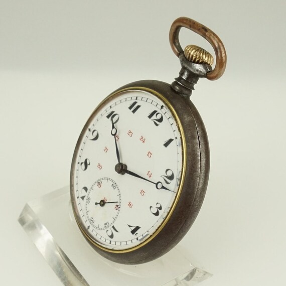 Working Antique Pocket Watch Men's Mechanical no … - image 4