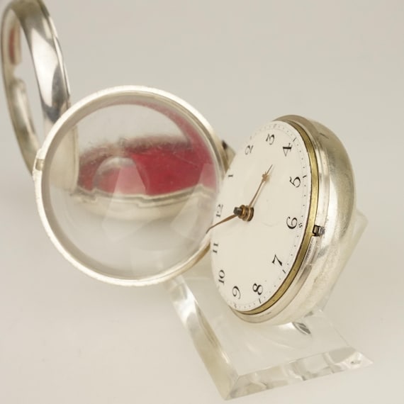 Working FUSEE pair case Solid Silver Swiss Made P… - image 9