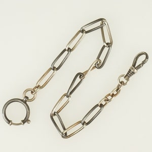Niello SOLID SILVER Pocket Watch CHAIN Men&#39;s Antique for fusee duplex or chronometer wristwatch chronograph repeater Rar