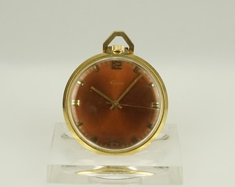 Working EPPO Gold pl Pocket Watch Vintage Antique Men&#39;s Mechanical no fusee duplex chronometer wristwatch no repeater chronograph