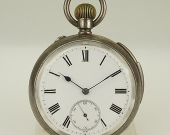 Stauffer Solid Silver Pocket Watch, IWC 1/4 Repeater