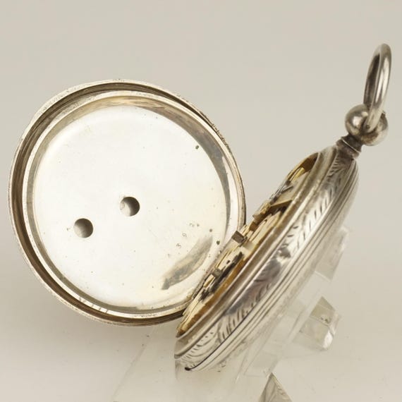 Working Fullhunter Solid Silver Pocket Watch Anti… - image 11