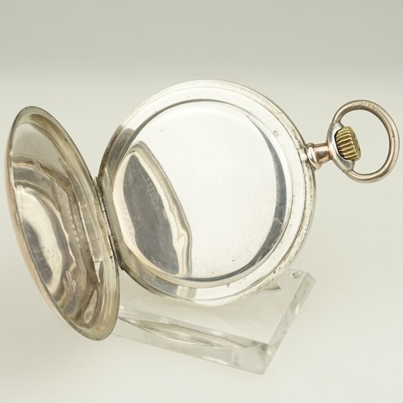 Working CYMA Solid Silver Pocket Watch, Swiss Mad… - image 6