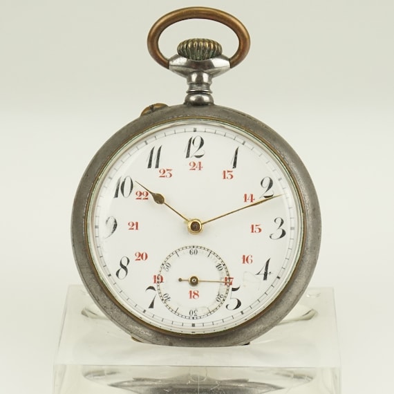 Working Antique Pocket Watch Men's Mechanical no fusee duplex or chronometer wristwatch no repeater or chronograph Military RAR