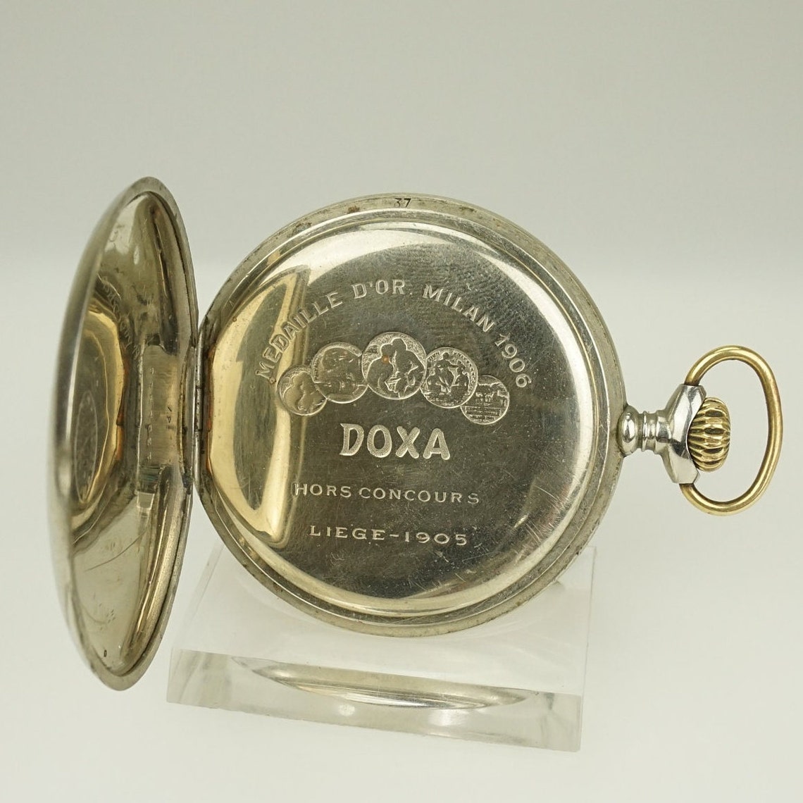 Working DOXA Pocket Watch Vintage Antique Men's Mechanical Etsy
