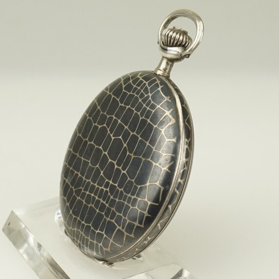 Working ZENITH Solid Silver SWISS Fullhunter Pock… - image 4