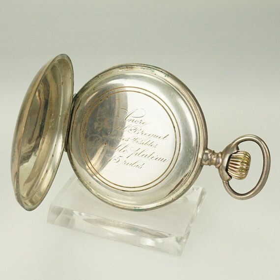 Working Fullhunter Solid Silver Pocket Watch Anti… - image 8