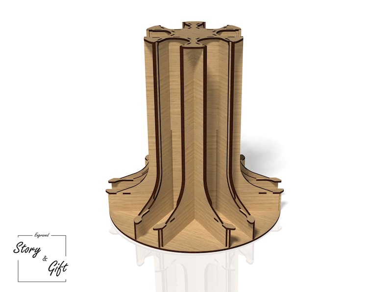 Coffee capsule support, coffee holder, laser cut file DXF SVG CDR image 2