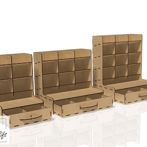 Organizer laser cut, rack laser cut digital file - DXF - SVG - CDR
