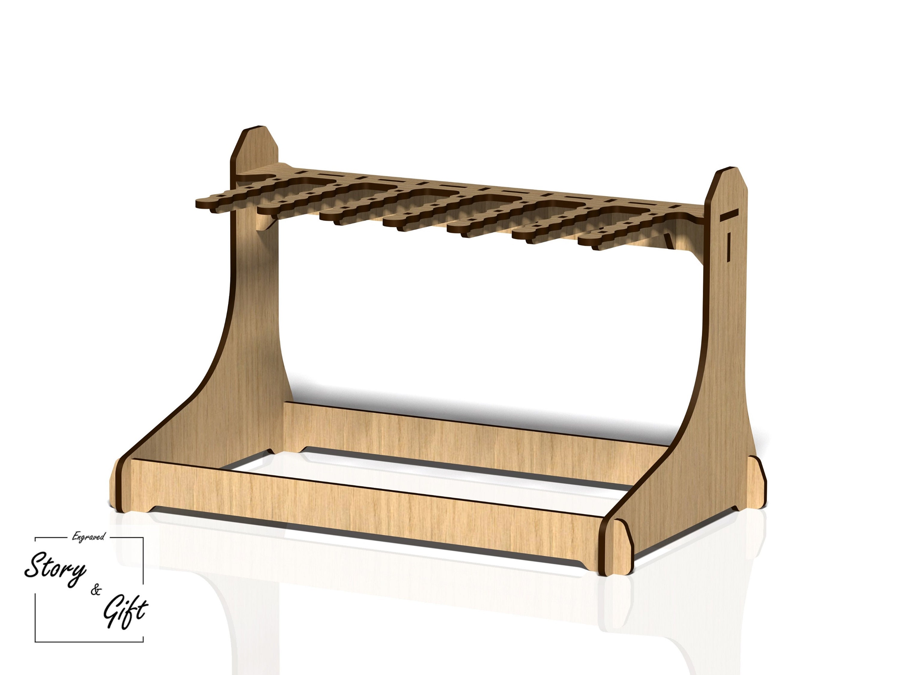 Keychain Stand Display Stand Stander Laser Cut Digital Etsy UK