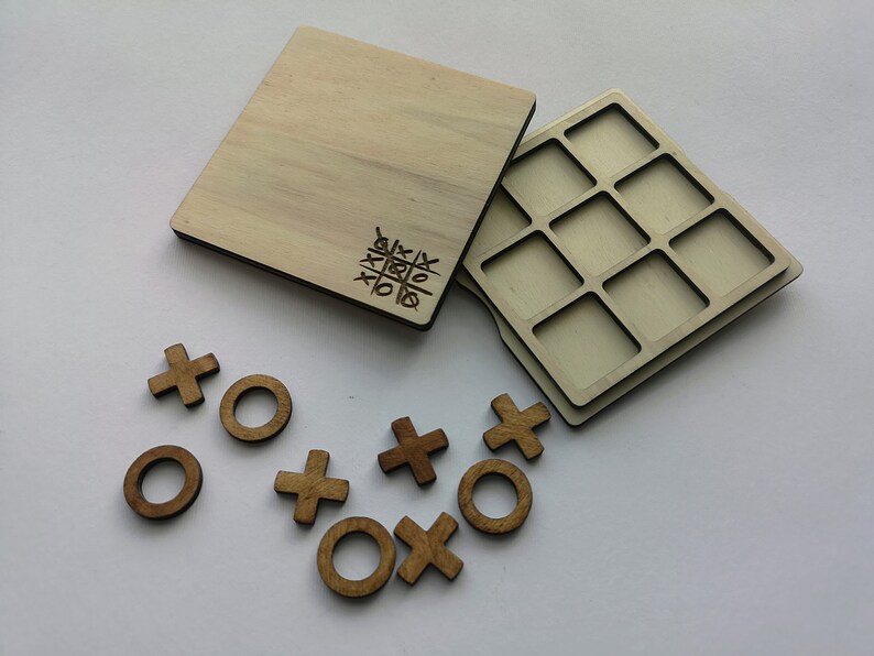 Laser Cut X-0 tic-tac-toe Digital File DXF SVG CDR - Etsy Ireland