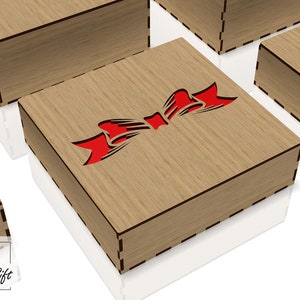 Gift box, boxes, flower box  - Laser cut file - DXF, SVG, CDR - 3mm and 4mm
