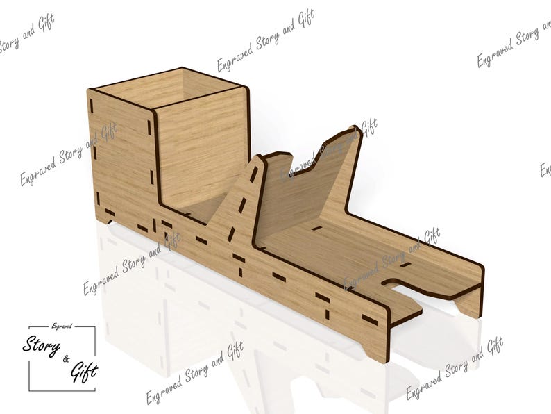 K&ouml;nnte beinhalten: Holz-Desktop-Organizer mit einem Fach f&uuml;r Stifte, Bleistifte und andere B&uuml;roartikel. Der Organizer hat ein separates Fach f&uuml;r ein Telefon oder andere kleine Gegenst&auml;nde.