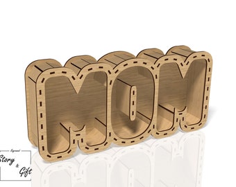 Mom Flower Box - Laser Cut Files (Digital Download)