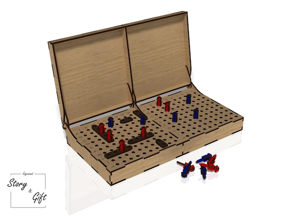 Battleship Board Game Wood Game Laser Cut Game Laser Cut 