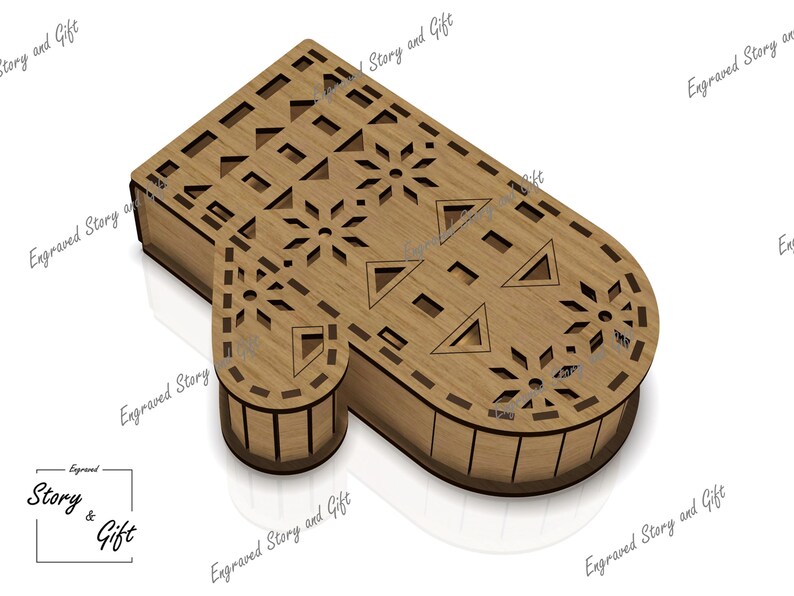 Mitten Box Pattern Christmas Mitten Box - Laser Cut Files (digital Download) - Etsy Canada