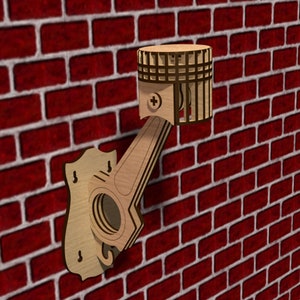 Zuigerhelmsteun - Lasercut - digitaal bestand - DXF - SVG - CDR